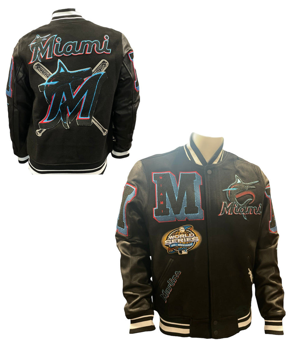 Pro Standard Men's Miami Dolphins Logo Varsity Jacket