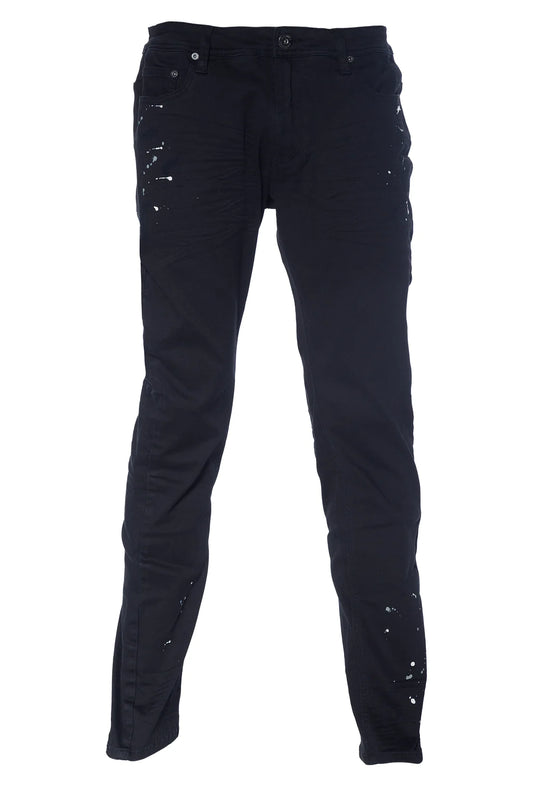 Hudson | Twill Jean With Paint Splatter