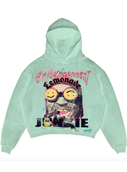 Lemonade Junkie Hoodie - Enjoy The Moment - Mint