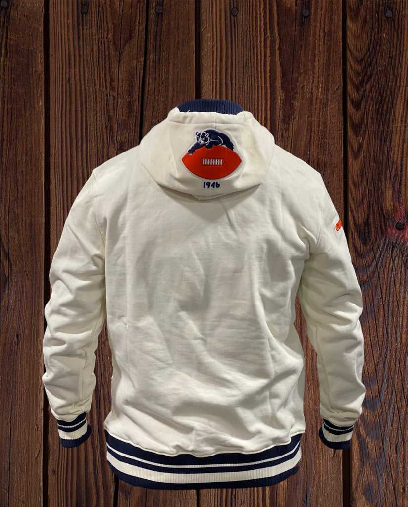 Men's Pro Standard White Chicago Bears Americana Pullover Hoodie