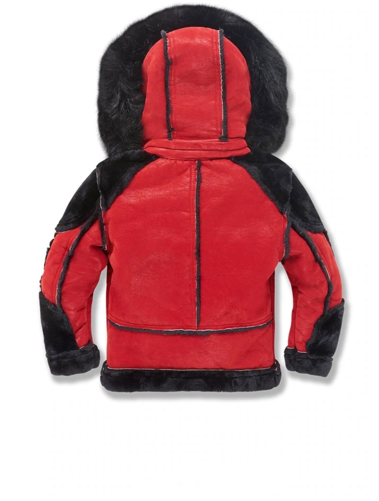 KIDS EL JEFE SHEARLING MOTO JACKET (BRED)