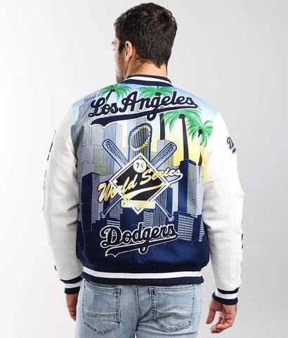 Los Angeles LA Dodgers Custom Denim Jean Jacket Number Jean 